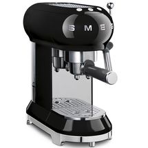 SMEG Espresso Machine - 1350 W - Black - 1 Litre - ECF01BLEU