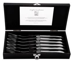 Laguiole Style de Vie Steak Forks Luxury Line Stainless Steel 6 Pieces