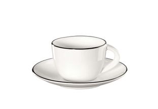 ASA Cup and Saucer A Table Ligne Noire 70 ml