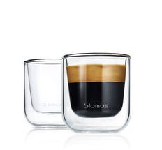 Blomus Double-walled Glass Espresso Nero 80 ml - 2 Pieces
