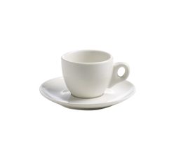 Maxwell &amp; Williams Espresso Cup and Saucer White Basics Round 70 ml