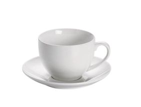 Maxwell &amp; Williams Coffee Cup and Saucer White Basics Round 245 ml