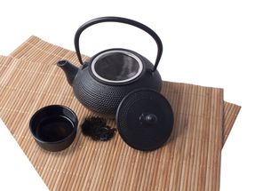 Cookinglife Teapot Sakura Tea Cast Iron Black 800 ml