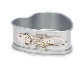Patisse Cake Tin Silver Top Heart-shaped 12 cm