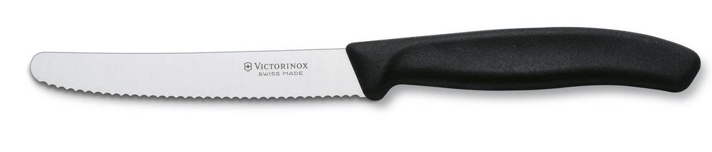 Victorinox Tomato / Sausage Knife Swiss Classic - Black - 11 cm