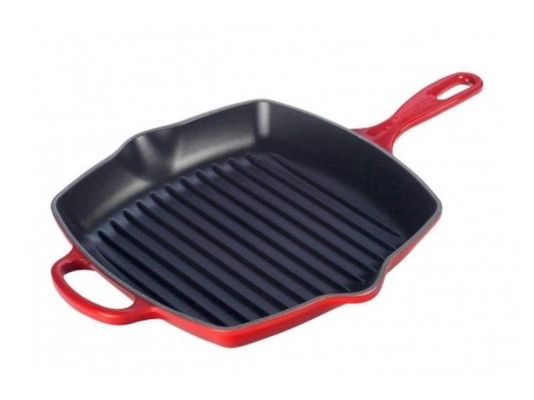 Griddle Pan with enameled non-stick coating