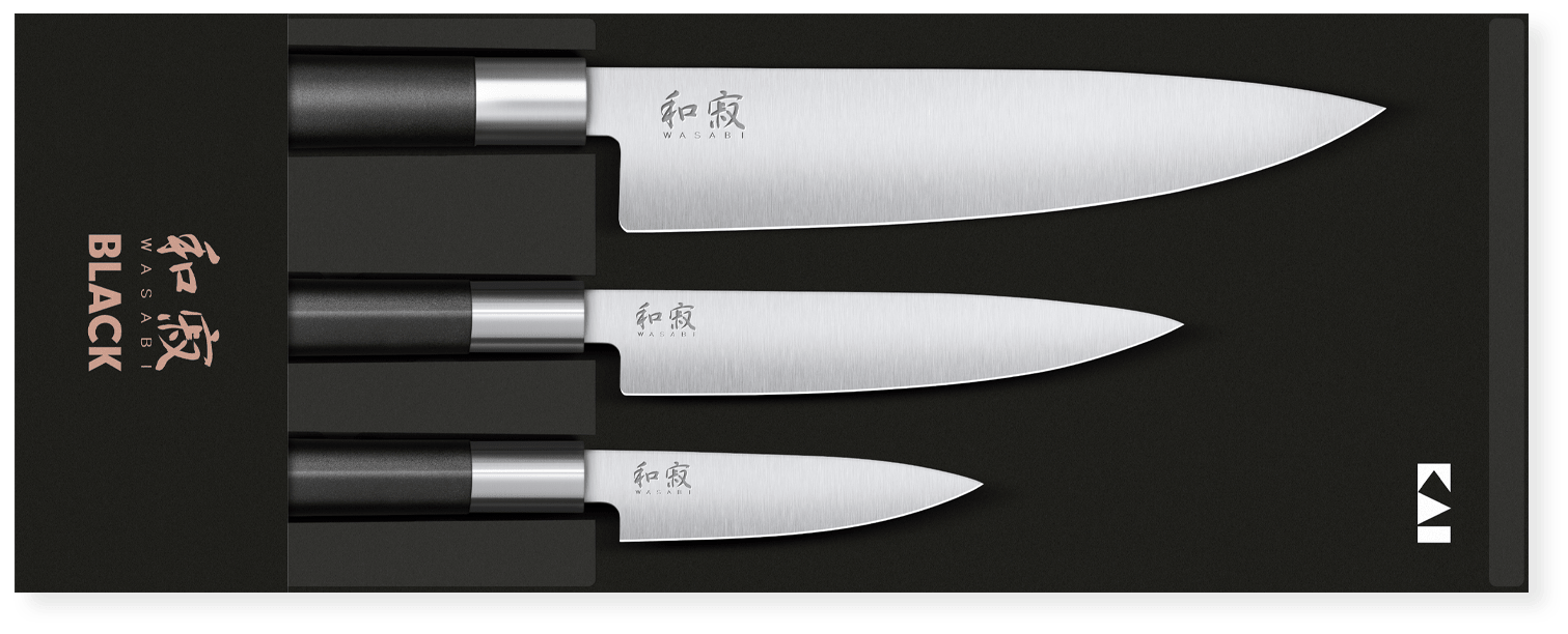 KAI Wasabi Black Utility knife, ref: 6715U