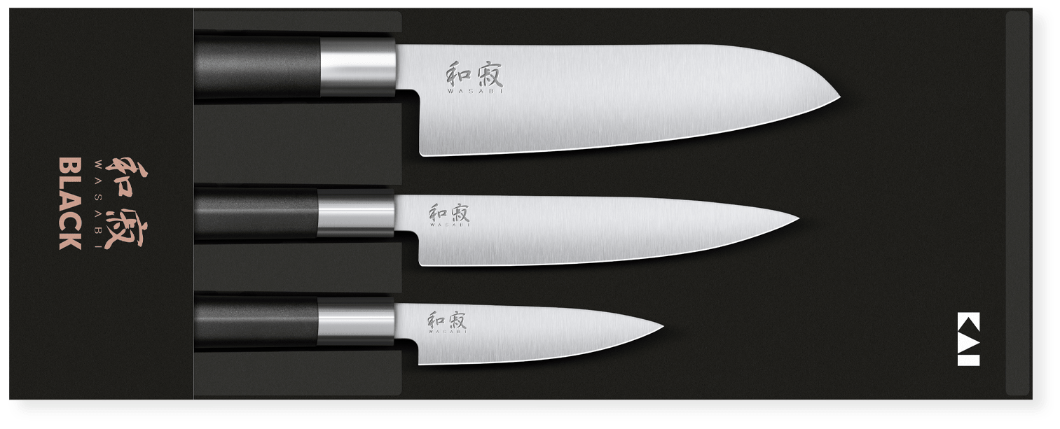 KAI Wasabi Black Paring knife, ref: 6710P